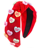 Red Candy Heart Headband - Unique Vintage - Womens, ACCESSORIES, HAIR