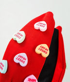 Red Candy Heart Headband - Unique Vintage - Womens, ACCESSORIES, HAIR