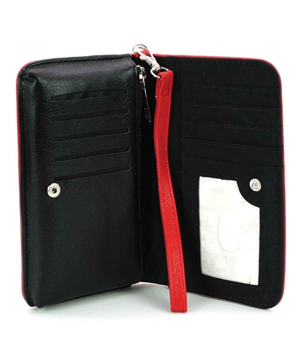 Red Faux Leather Dracula Novel Wallet - Unique Vintage - Womens, ACCESSORIES, HANDBAGS