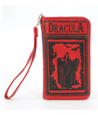Red Faux Leather Dracula Novel Wallet - Unique Vintage - Womens, ACCESSORIES, HANDBAGS