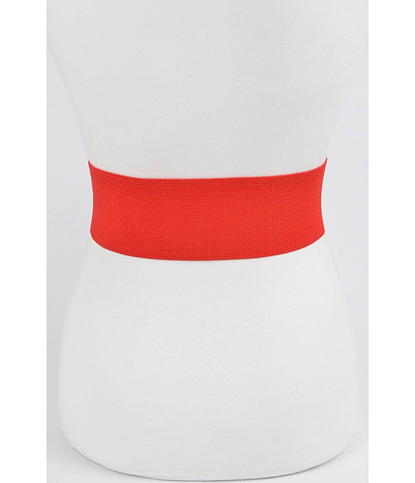 Red Heart Elastic Belt - Unique Vintage - Womens, ACCESSORIES, BELTS