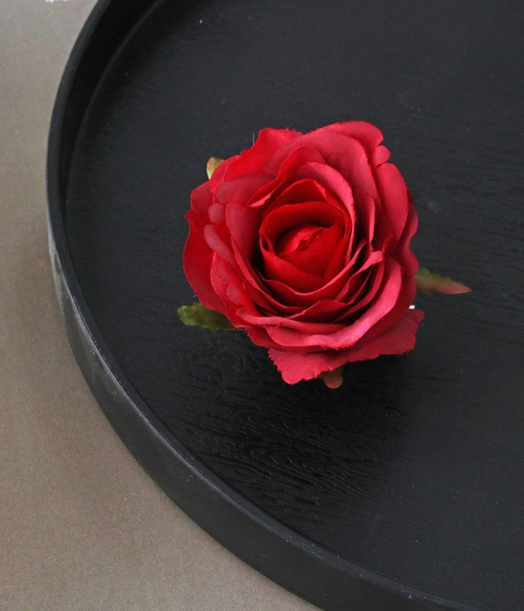 Red Rose Brooch - Unique Vintage - Womens, ACCESSORIES, HAIR