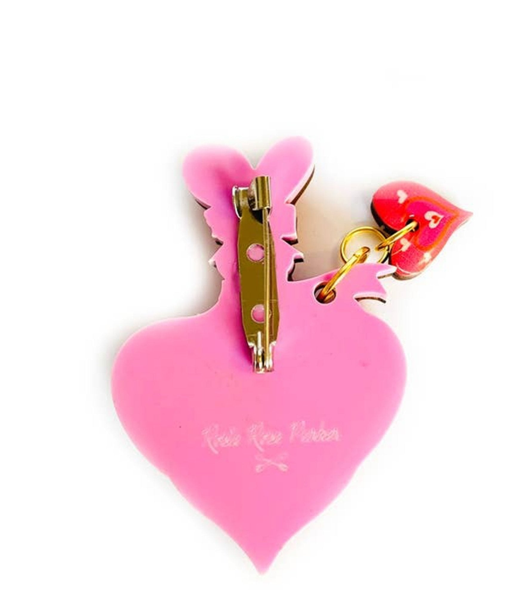 Red Self Love Perfume Brooch - Unique Vintage - Womens, ACCESSORIES, JEWELRY