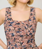 Retrolicious American Flag Cotton Flare Dress - Unique Vintage - Womens, DRESSES, FIT AND FLARE