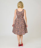 Retrolicious American Flag Cotton Flare Dress - Unique Vintage - Womens, DRESSES, FIT AND FLARE