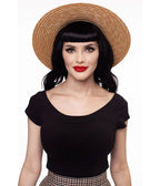 Retrolicious Black Retro Boat Neck Knit Top - Unique Vintage - Womens, TOPS, SHIRTS