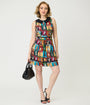 Retrolicious Cats & Coffee Sign Fit & Flare Dress