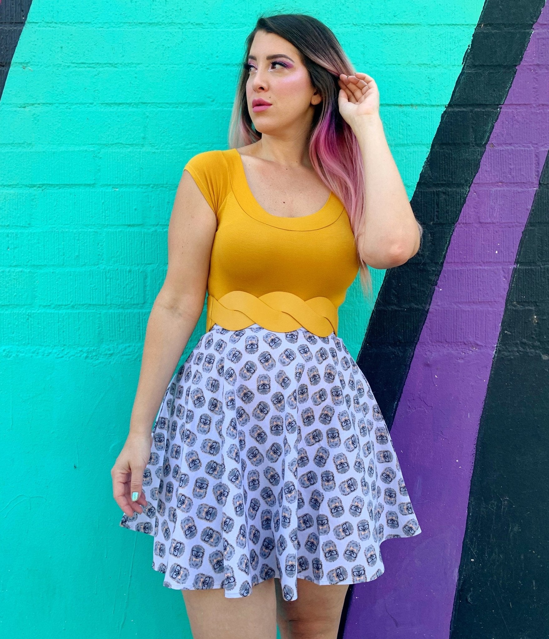 Retrolicious Mustard Retro Boat Neck Knit Top - Unique Vintage - Womens, TOPS, WOVEN TOPS