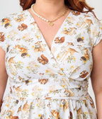 Retrolicious Plus Size Forest Animal Print Greta Swing Dress - Unique Vintage - Womens, DRESSES, SWING