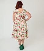 Retrolicious Plus Size Strawberry Print Greta Swing Dress - Unique Vintage - Womens, DRESSES, SWING