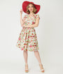 Retrolicious Strawberry Print Greta Swing Dress