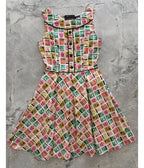 Retrolicious Tropical Print Elizabeth Dress - Unique Vintage - Womens, DRESSES, SWING