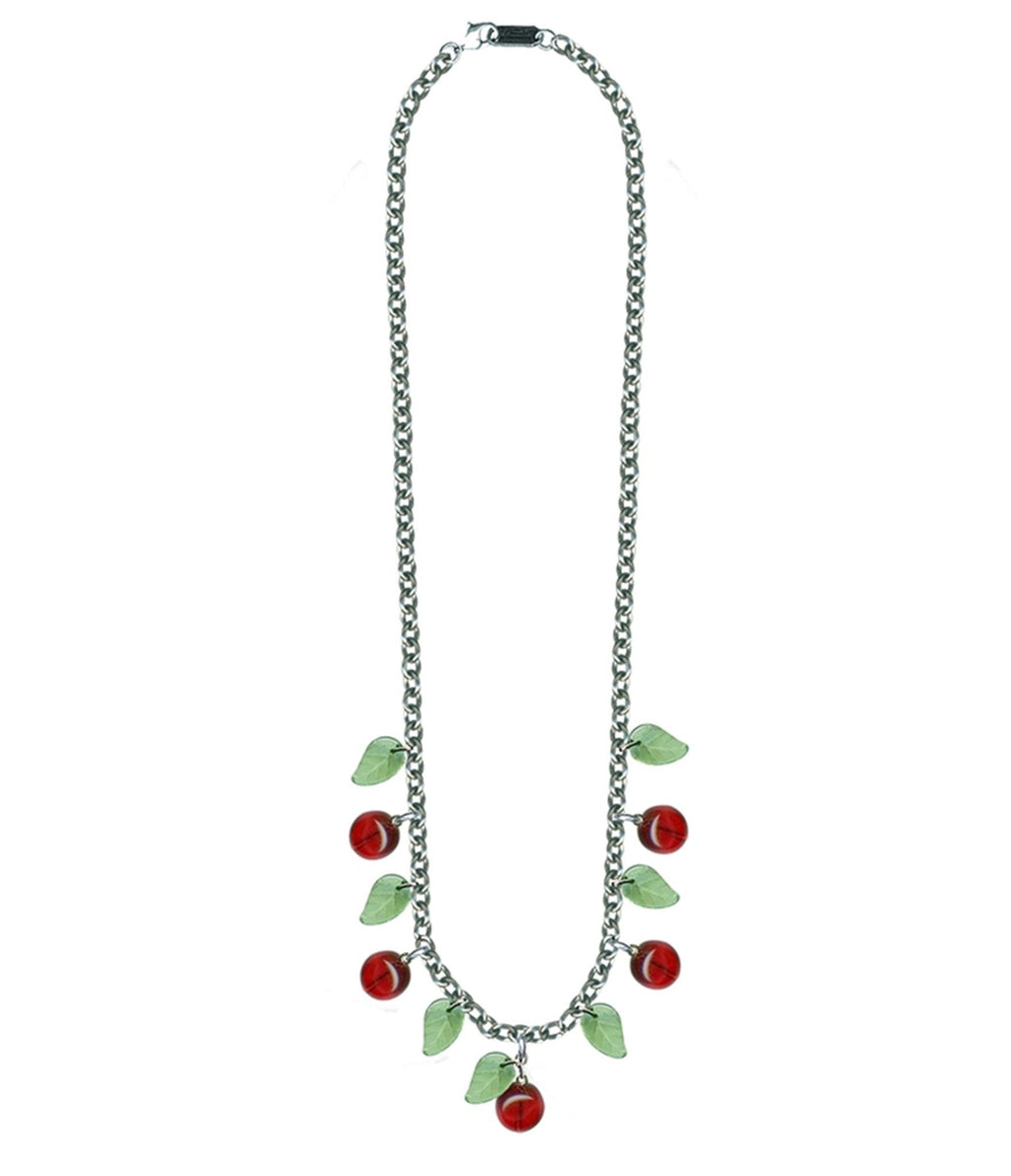 Retrolite Cherry Necklace - Unique Vintage - Womens, ACCESSORIES, JEWELRY
