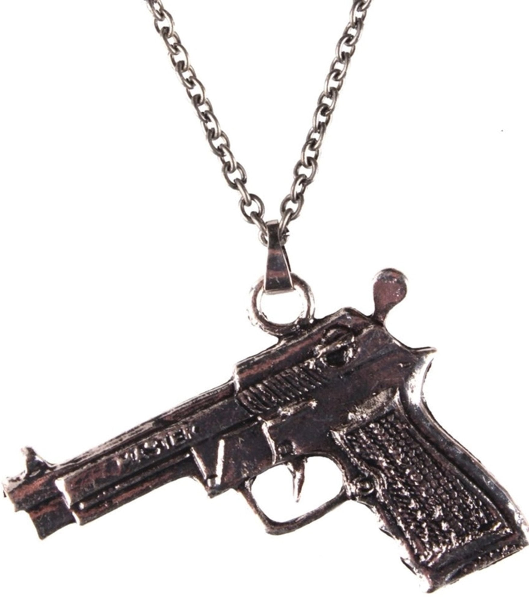 Revolver Pendant Necklace - Unique Vintage - Womens, ACCESSORIES, JEWELRY