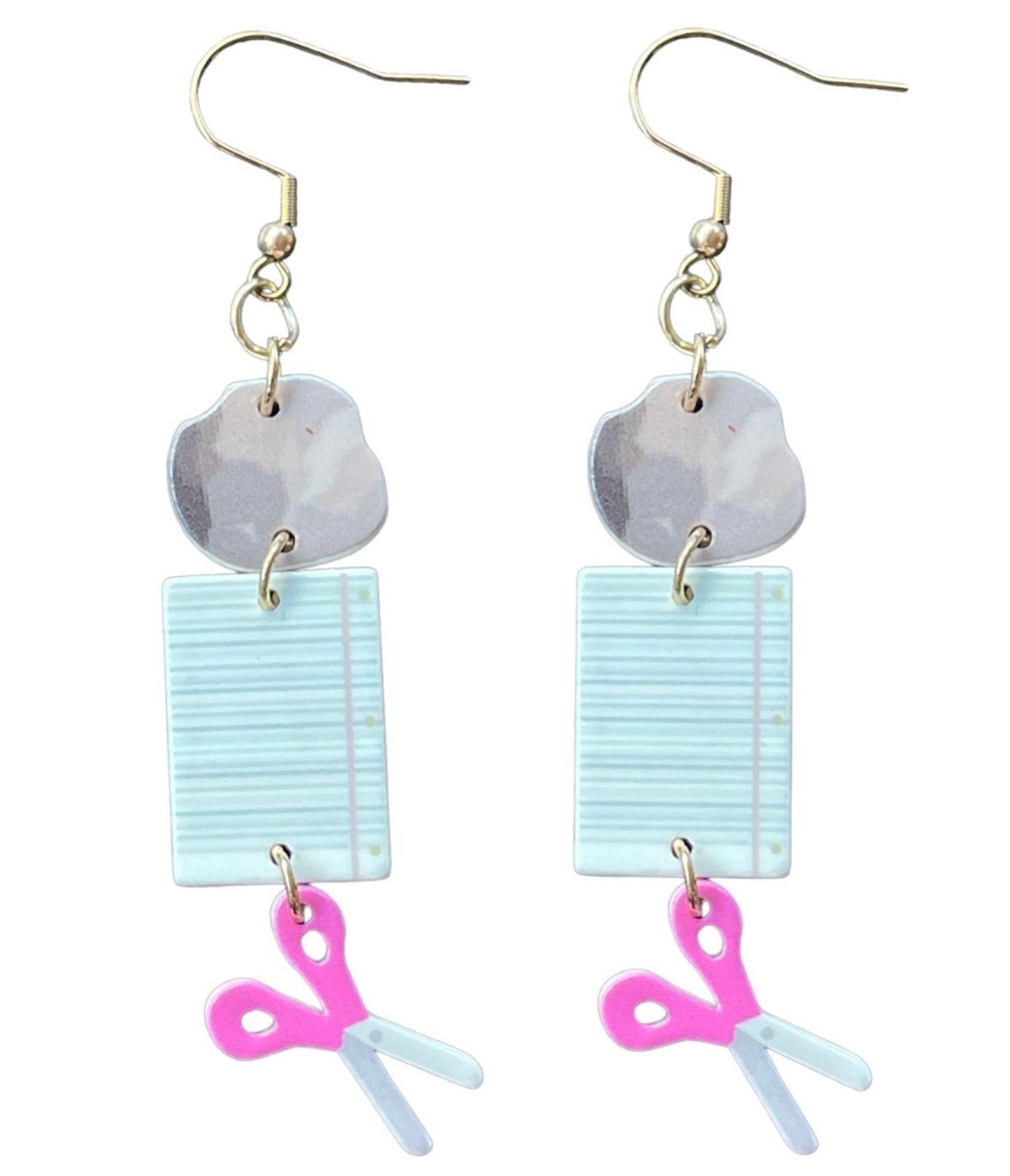 Rock Paper Scissors Earrings - Unique Vintage - Womens, ACCESSORIES, JEWELRY