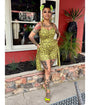 Rockin Bettie Lime Green Tiki Romper