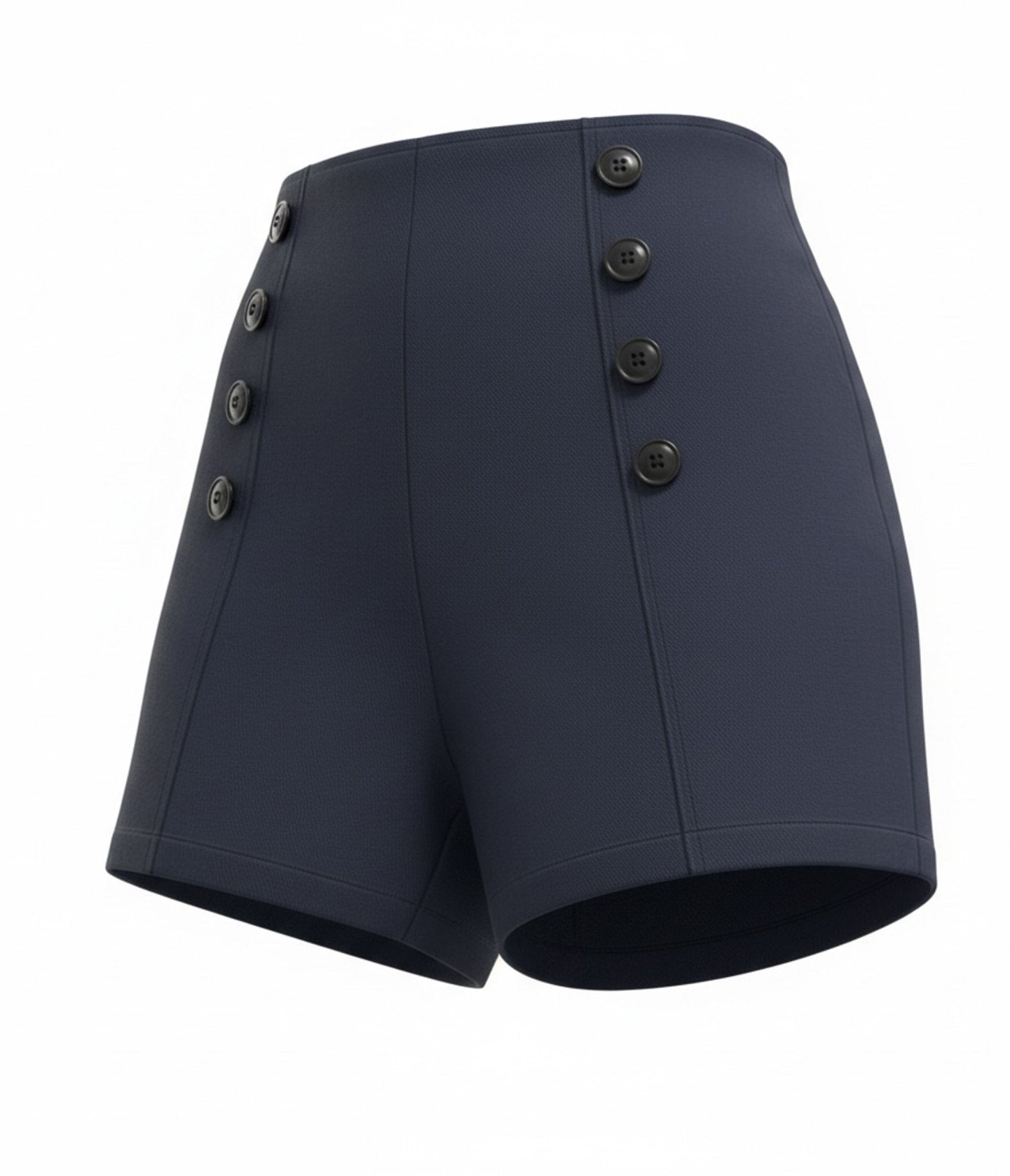 Rockin Bettie Navy High Waist Shorts - Unique Vintage - Womens, BOTTOMS, SHORTS
