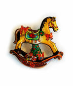 Rocking Horse Christmas Brooch - Unique Vintage - Womens, ACCESSORIES, JEWELRY