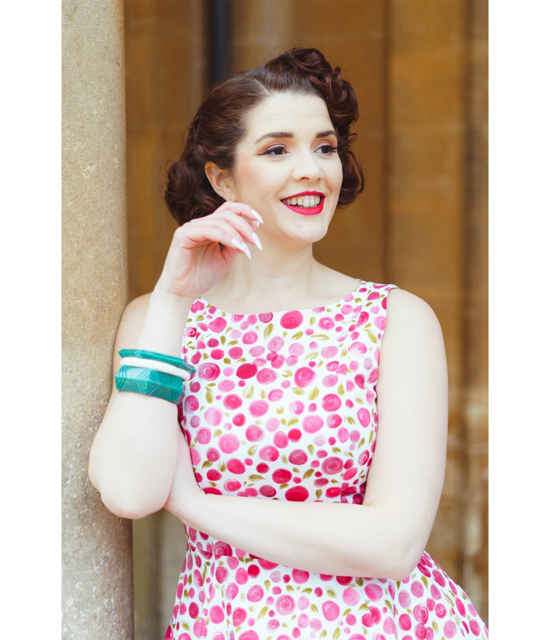 Rosy Petal Swing Dress - Unique Vintage - Womens, DRESSES, SWING