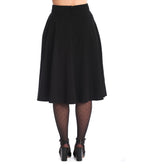 Royal Monk Black Book Club Swing Skirt - Unique Vintage - Womens, BOTTOMS, SKIRTS