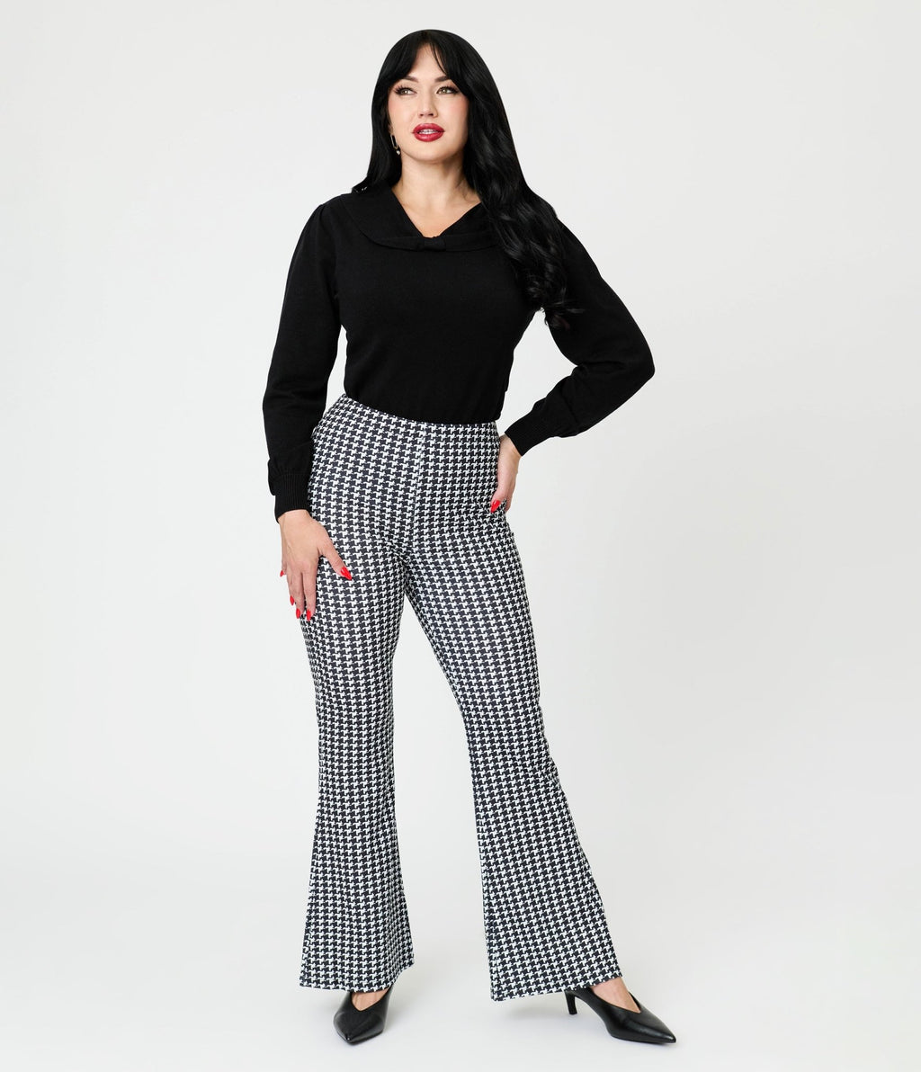 Royal Monk Black Bow Collar Betsy Sweater - Unique Vintage - Womens, TOPS, KNIT TOPS