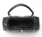 Royal Monk Black Leatherette Shirley Handbag - Unique Vintage - Womens, ACCESSORIES, HANDBAGS