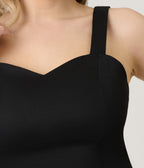 Royal Monk Black Maisie Crop Top - Unique Vintage - Womens, TOPS, SHIRTS