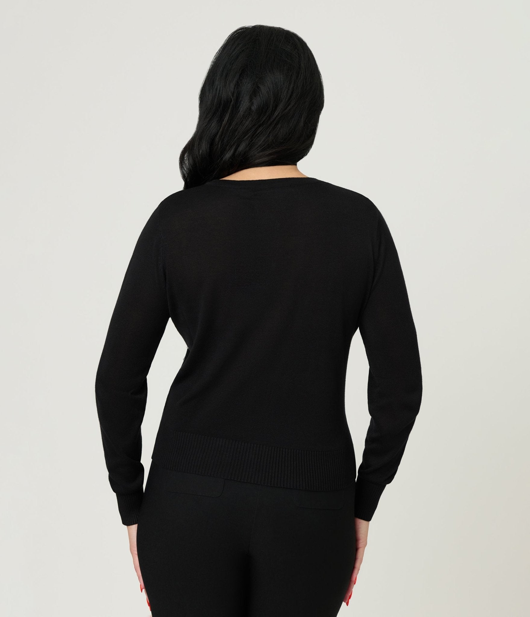 Royal Monk Black Pearl Cardigan - Unique Vintage - Womens, TOPS, SWEATERS