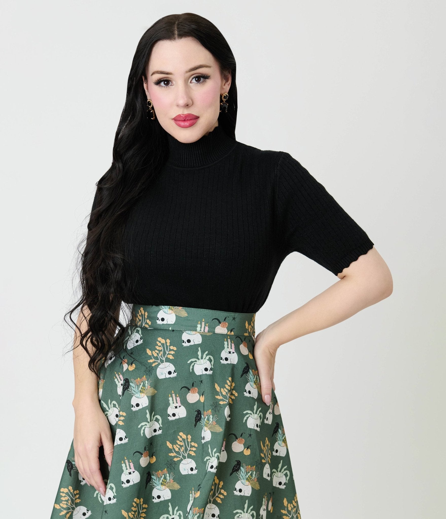 Royal Monk Black Sweet Jane Sweater - Unique Vintage - Womens, TOPS, KNIT TOPS