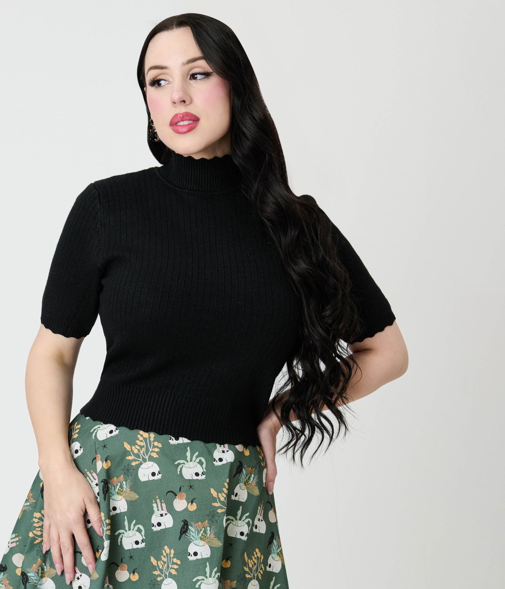 Royal Monk Black Sweet Jane Sweater - Unique Vintage - Womens, TOPS, KNIT TOPS