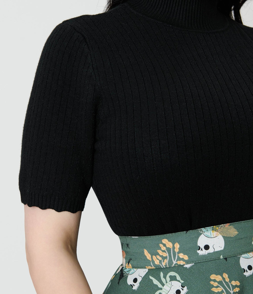 Royal Monk Black Sweet Jane Sweater - Unique Vintage - Womens, TOPS, KNIT TOPS