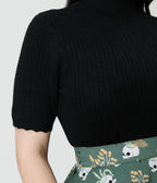 Royal Monk Black Sweet Jane Sweater - Unique Vintage - Womens, TOPS, KNIT TOPS