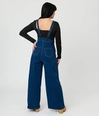 Royal Monk Denim Overalls - Unique Vintage - Womens, BOTTOMS, ROMPERS AND JUMPSUITS