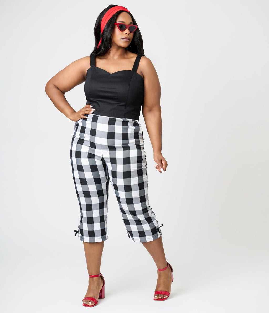Royal Monk Plus Size Black Maisie Crop Top - Unique Vintage - Womens, TOPS, SHIRTS