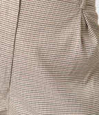 Royal Monk Plus Size Brown Houndstooth Eliza Trousers - Unique Vintage - Womens, BOTTOMS, PANTS