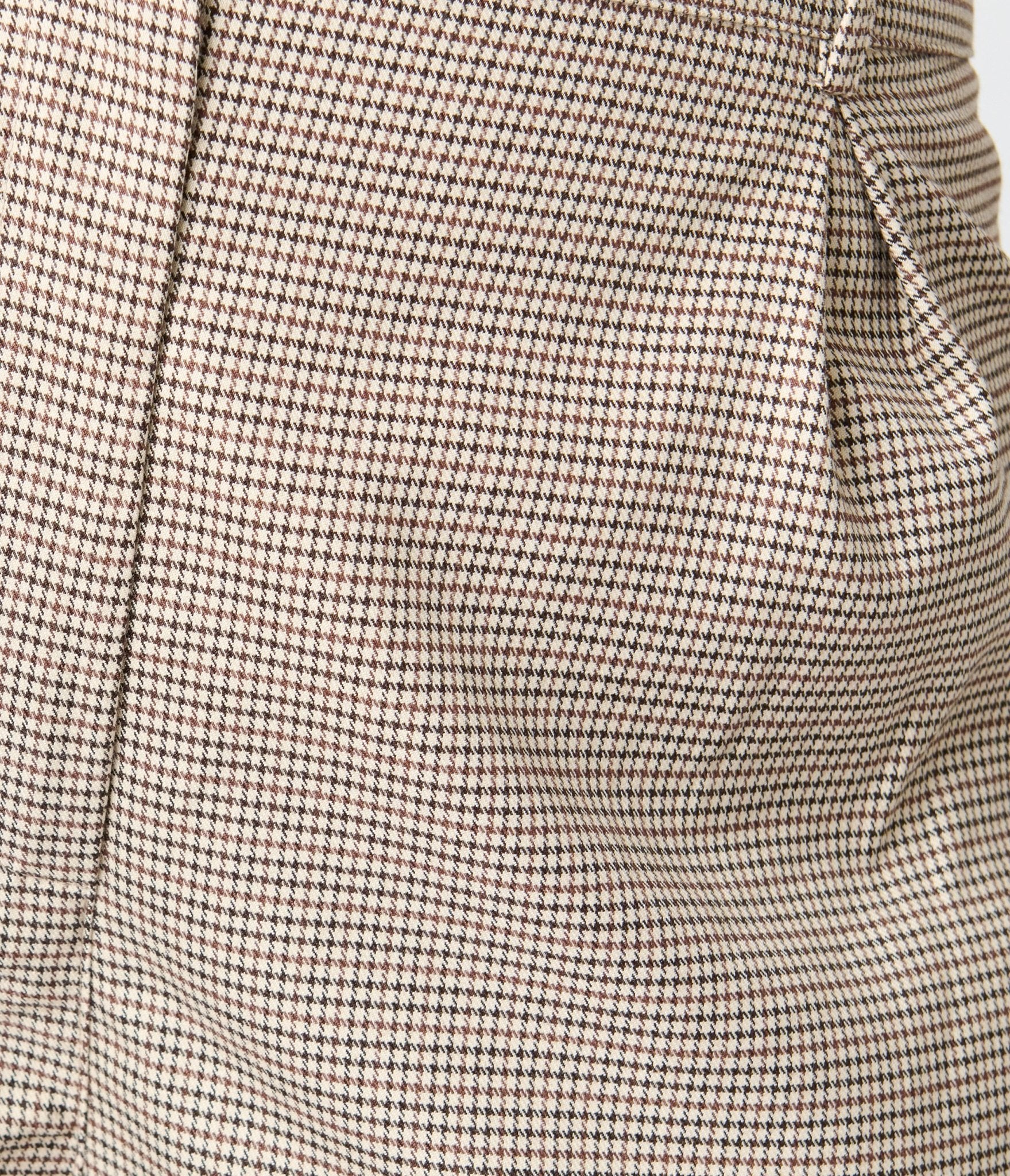 Royal Monk Plus Size Brown Houndstooth Eliza Trousers - Unique Vintage - Womens, BOTTOMS, PANTS