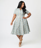 Royal Monk Plus Size Purrrfect Bella Swing Dress - Unique Vintage - Womens, DRESSES, SWING