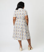 Royal Monk Plus Size Tea Time Kate Swing Dress - Unique Vintage - Womens, DRESSES, SWING