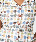 Royal Monk Plus Size Tea Time Kate Swing Dress - Unique Vintage - Womens, DRESSES, SWING