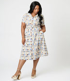Royal Monk Plus Size Tea Time Kate Swing Dress - Unique Vintage - Womens, DRESSES, SWING