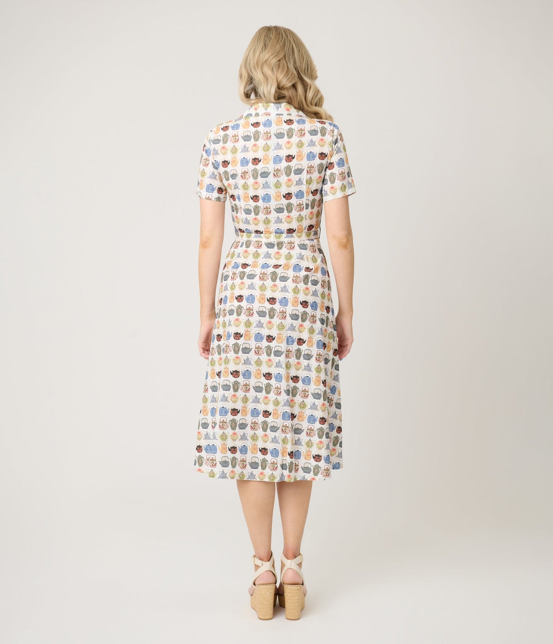 Royal Monk Tea Time Kate Swing Dress - Unique Vintage - Womens, DRESSES, SWING