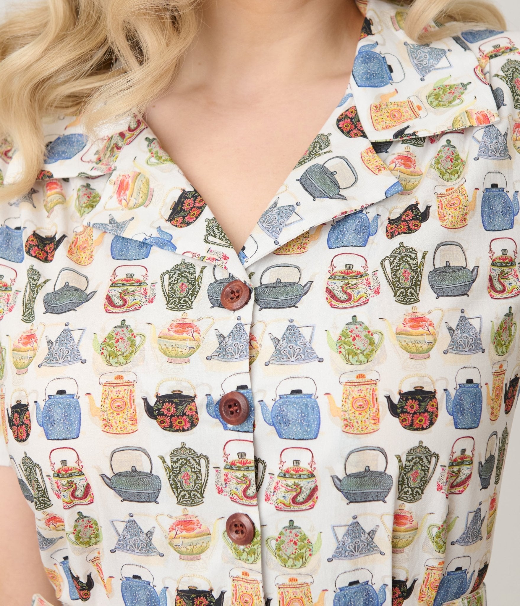 Royal Monk Tea Time Kate Swing Dress - Unique Vintage - Womens, DRESSES, SWING
