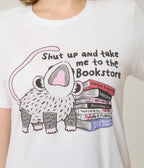 Shut Up & Take Me To the Bookstore Unisex Graphic Tee - Unique Vintage - Womens, GRAPHIC TEES, TEES