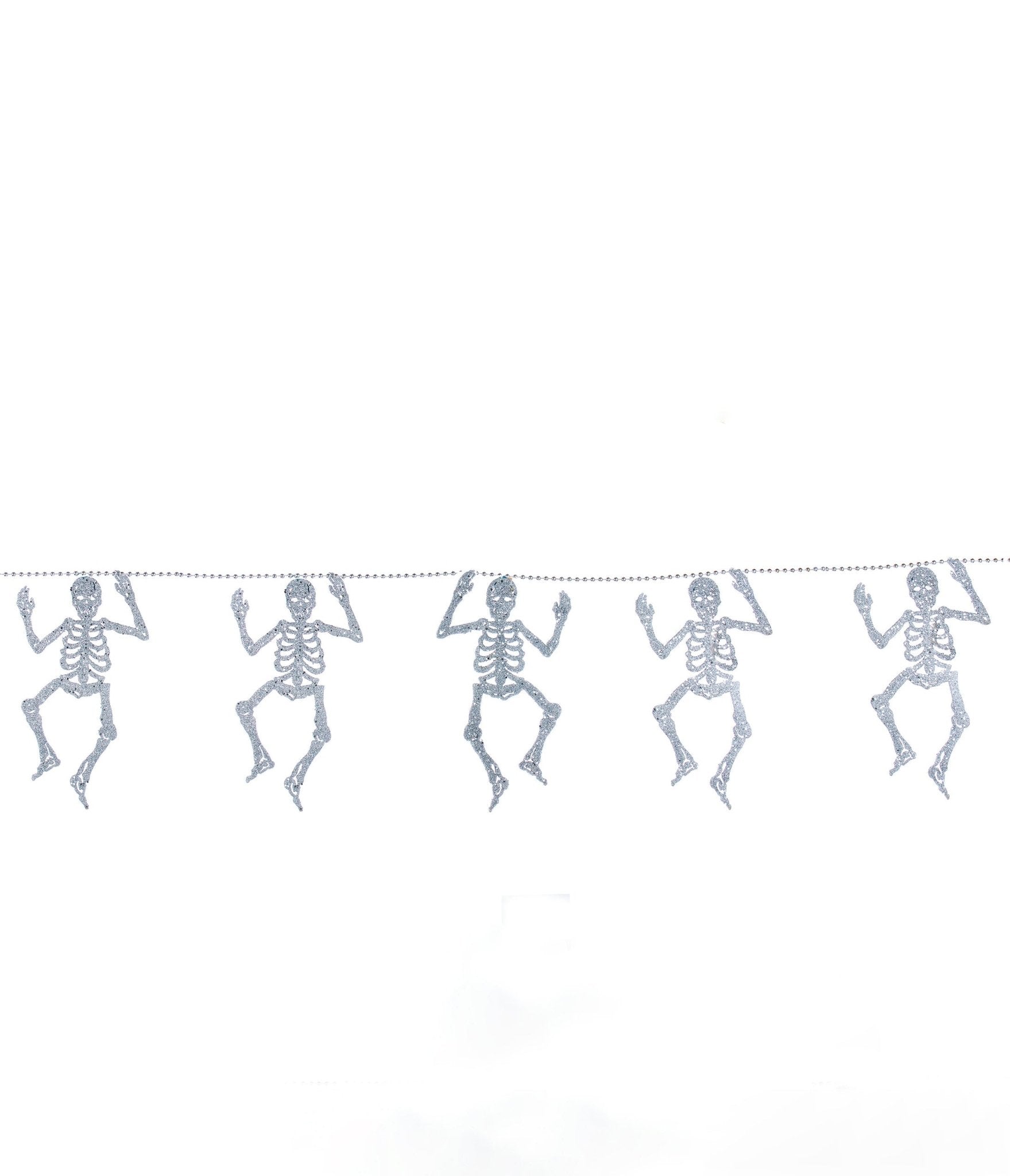 Silver Skeleton Garland - Unique Vintage - 