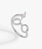 Silver Tone Harry Potter™ Glasses & Lightning Bolt Wrap Ring - Unique Vintage - Womens, ACCESSORIES, JEWELRY