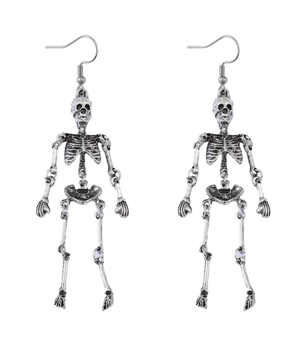 Skeleton Drop Earrings - Unique Vintage - Womens, ACCESSORIES, JEWELRY