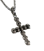 Skull Cross Pendant Necklace - Unique Vintage - Womens, ACCESSORIES, JEWELRY
