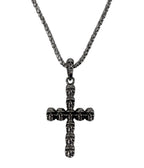 Skull Cross Pendant Necklace - Unique Vintage - Womens, ACCESSORIES, JEWELRY