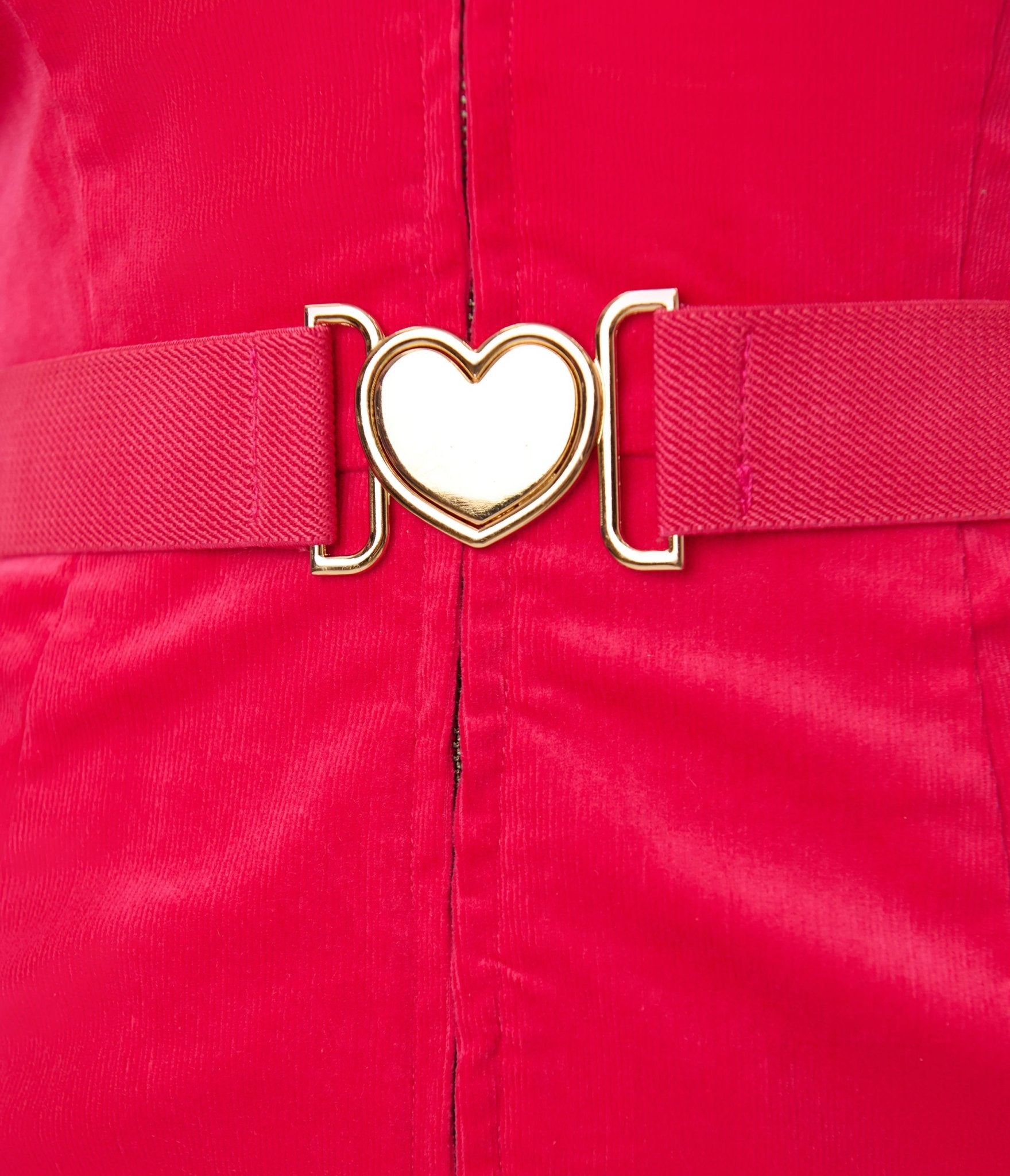 Smak Parlour 1970s Hot Pink Belted Romper - Unique Vintage - Womens, BOTTOMS, ROMPERS AND JUMPSUITS
