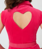 Smak Parlour 1970s Hot Pink Belted Romper - Unique Vintage - Womens, BOTTOMS, ROMPERS AND JUMPSUITS